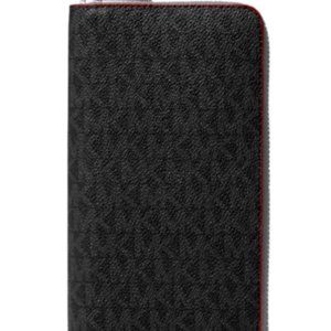 Michael Kors Women`s Logo Zip Around Wallet Cooper